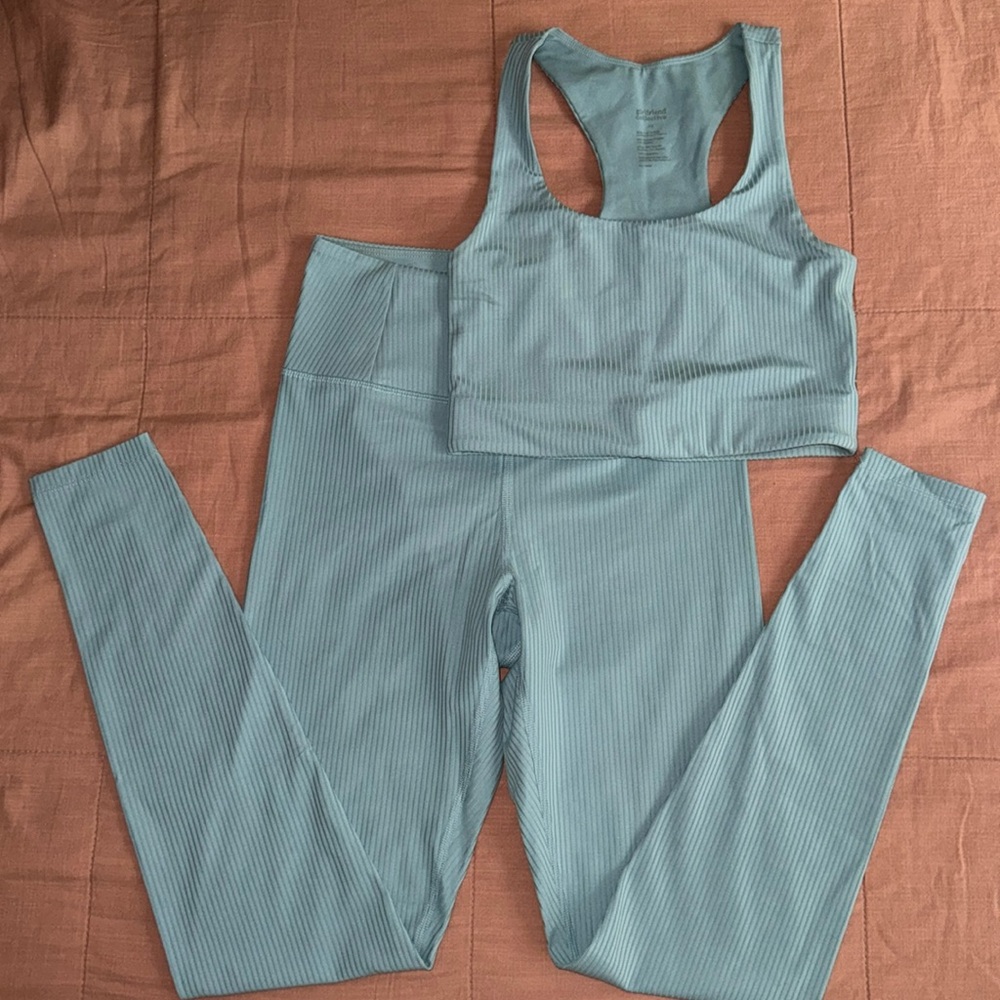 Girlfriend Collective RIB Sports Bra + Leggings
